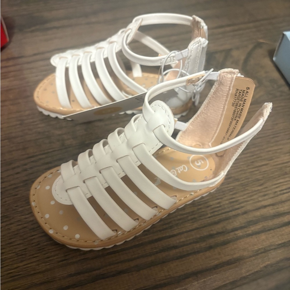 Cat & Jack White Strappy Kids Sandals